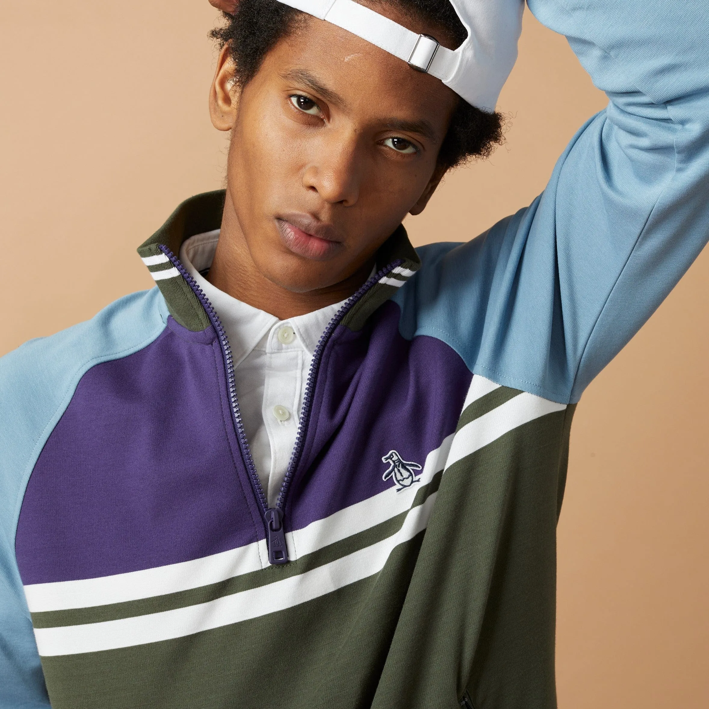 1/4 Zip Color Block Jacket