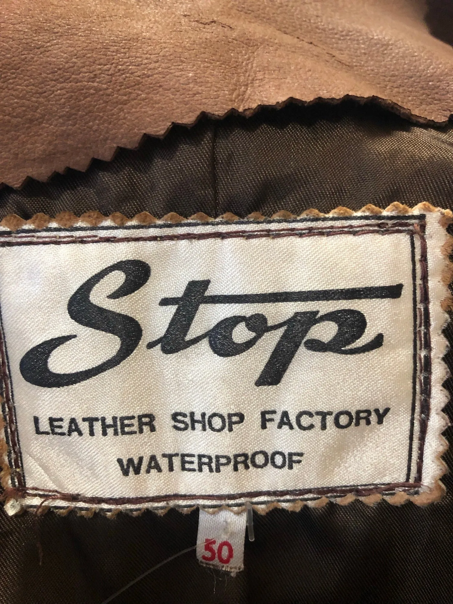 1960s Long Suede Coat in Brown by Stop - Size UK 14