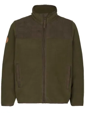 50% OFF SEELAND Bolt Junior Fleece Jacket - Kids - Pine Green Melange - Age: 8 Years