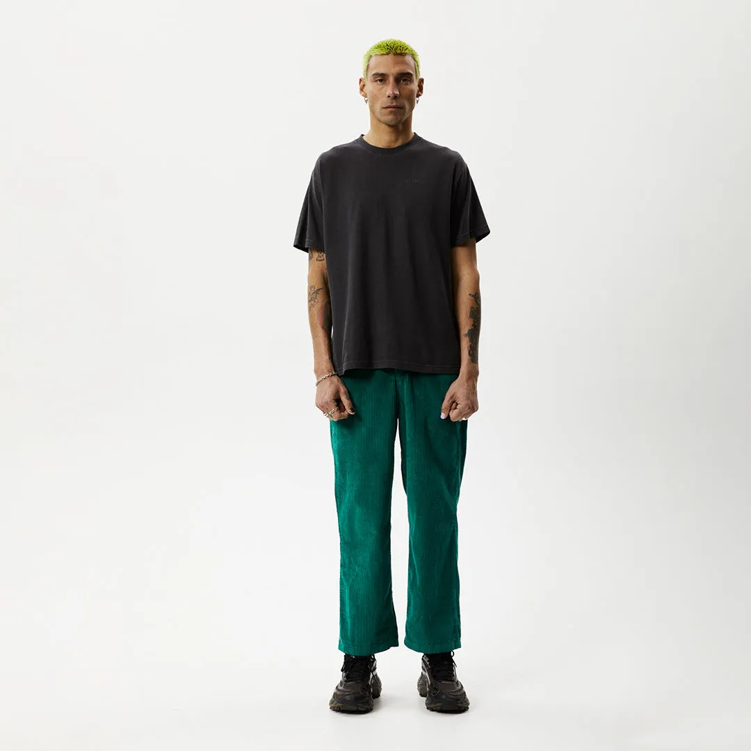 AFENDS Mens Pablo Union - Corduroy Baggy Pant - Emerald