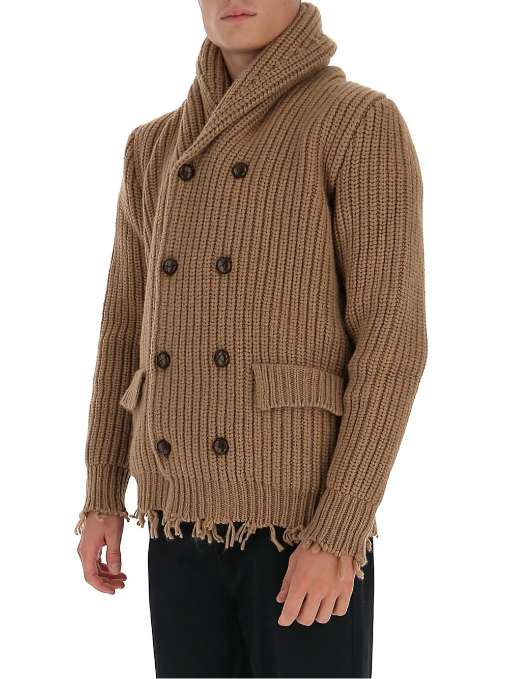 Alanui Rib Knit Peacoat