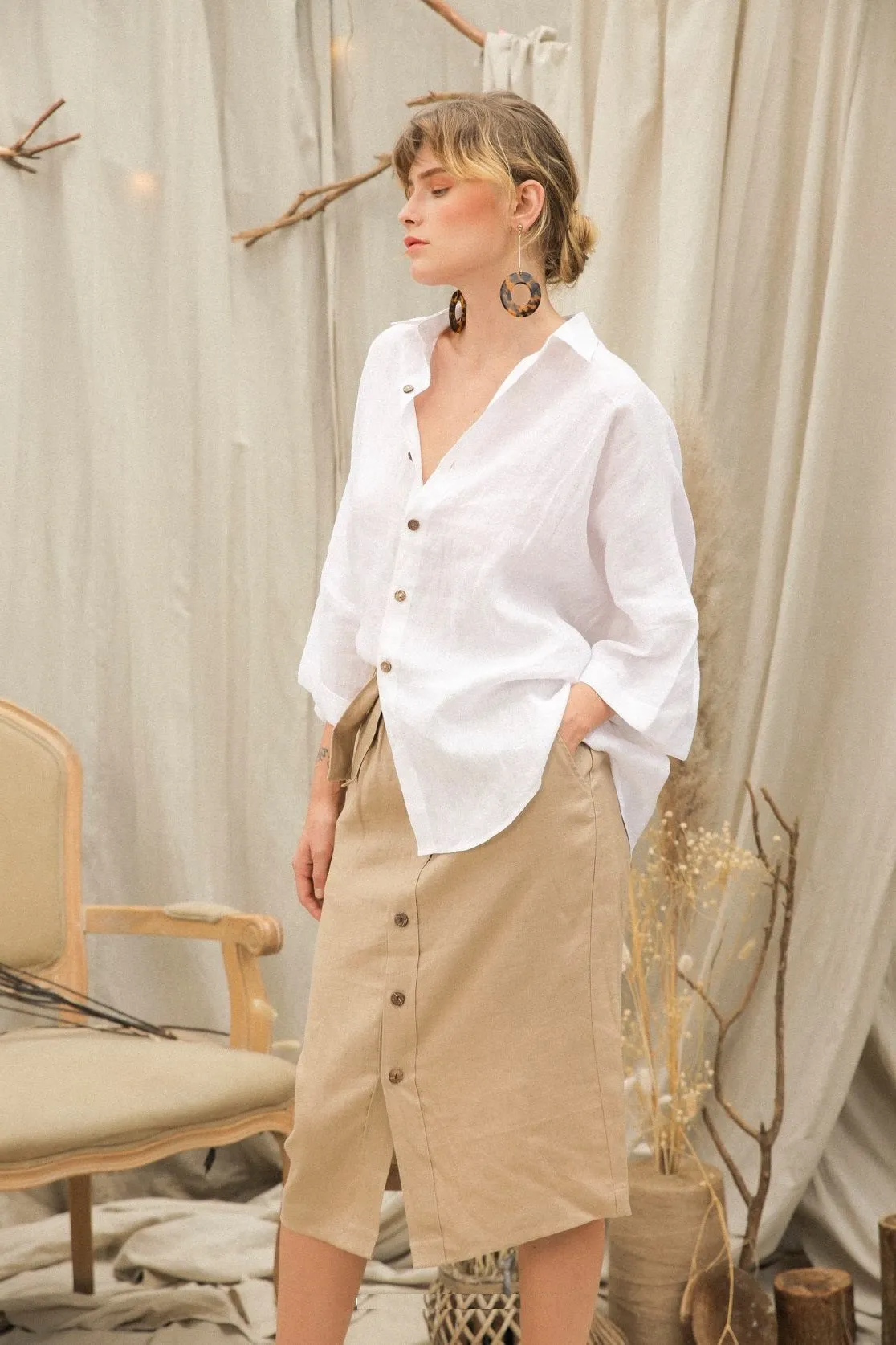 Alberta Linen Skirt