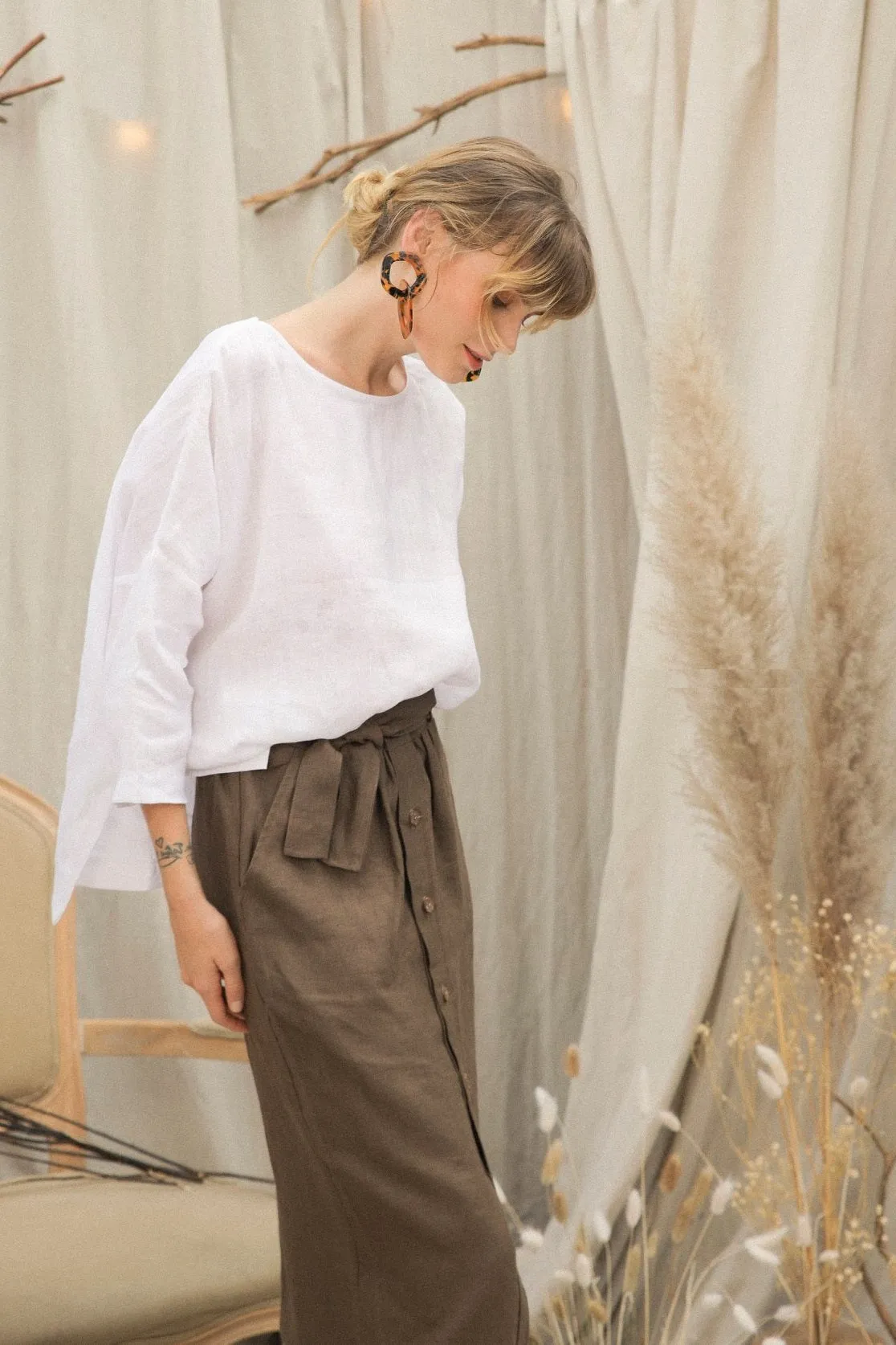 Alberta Linen Skirt