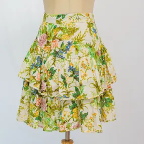 Alemais Floral-print Pleated Skirt