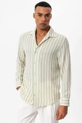 ANT Striped Knitted Long Sleeve Men's Shirt - Pombal