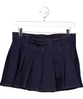 ASOS Blue Denim Pleated Skirt UK 10