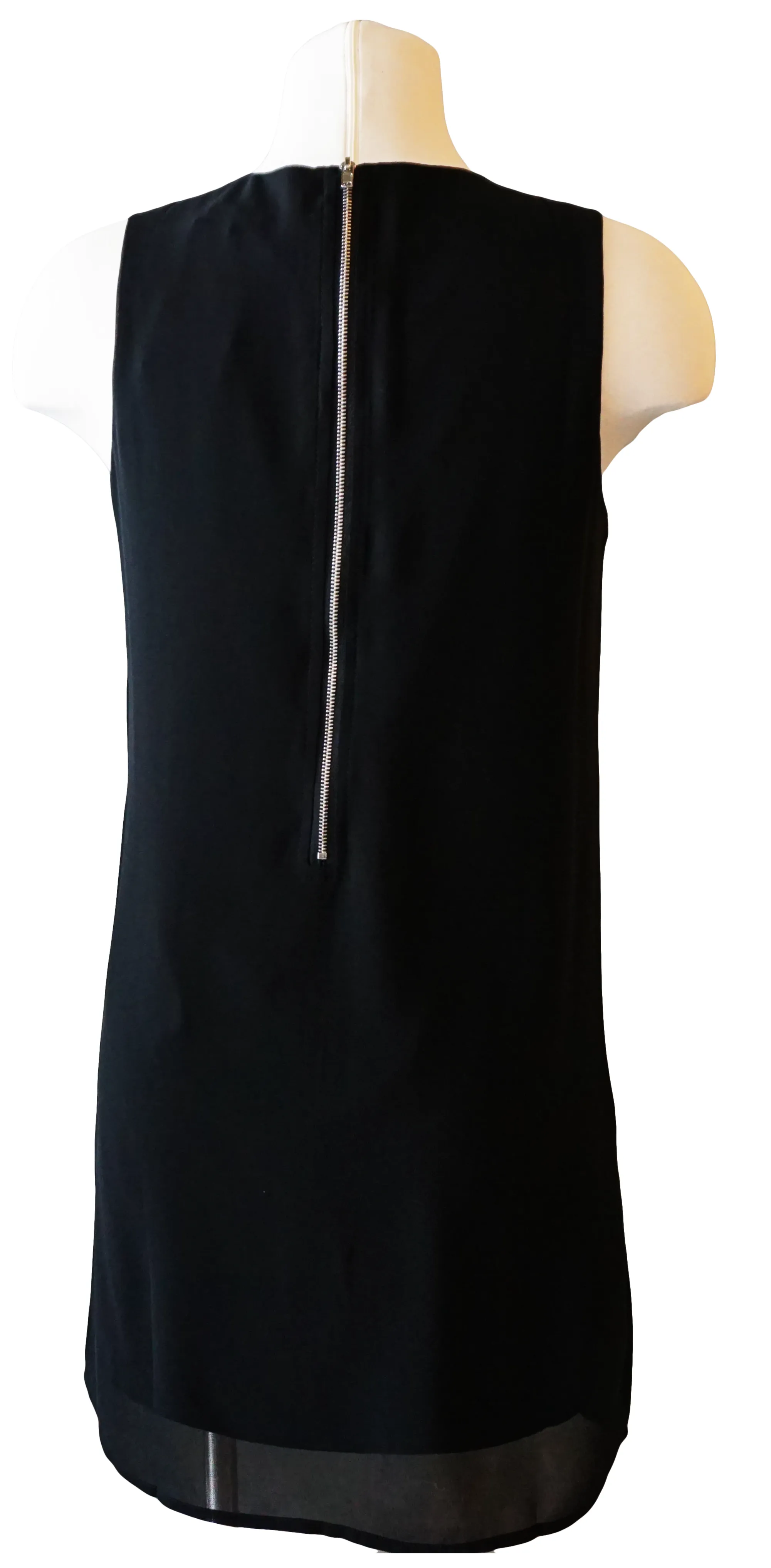 Black Chiffon Tank Dress