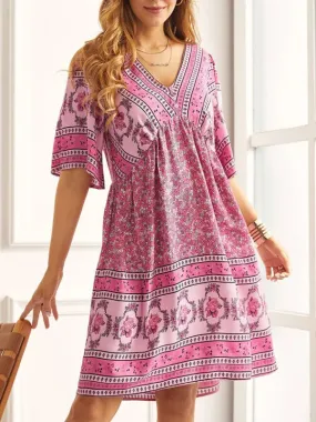 Bohemian beach resort-inspired sexy dress cropped