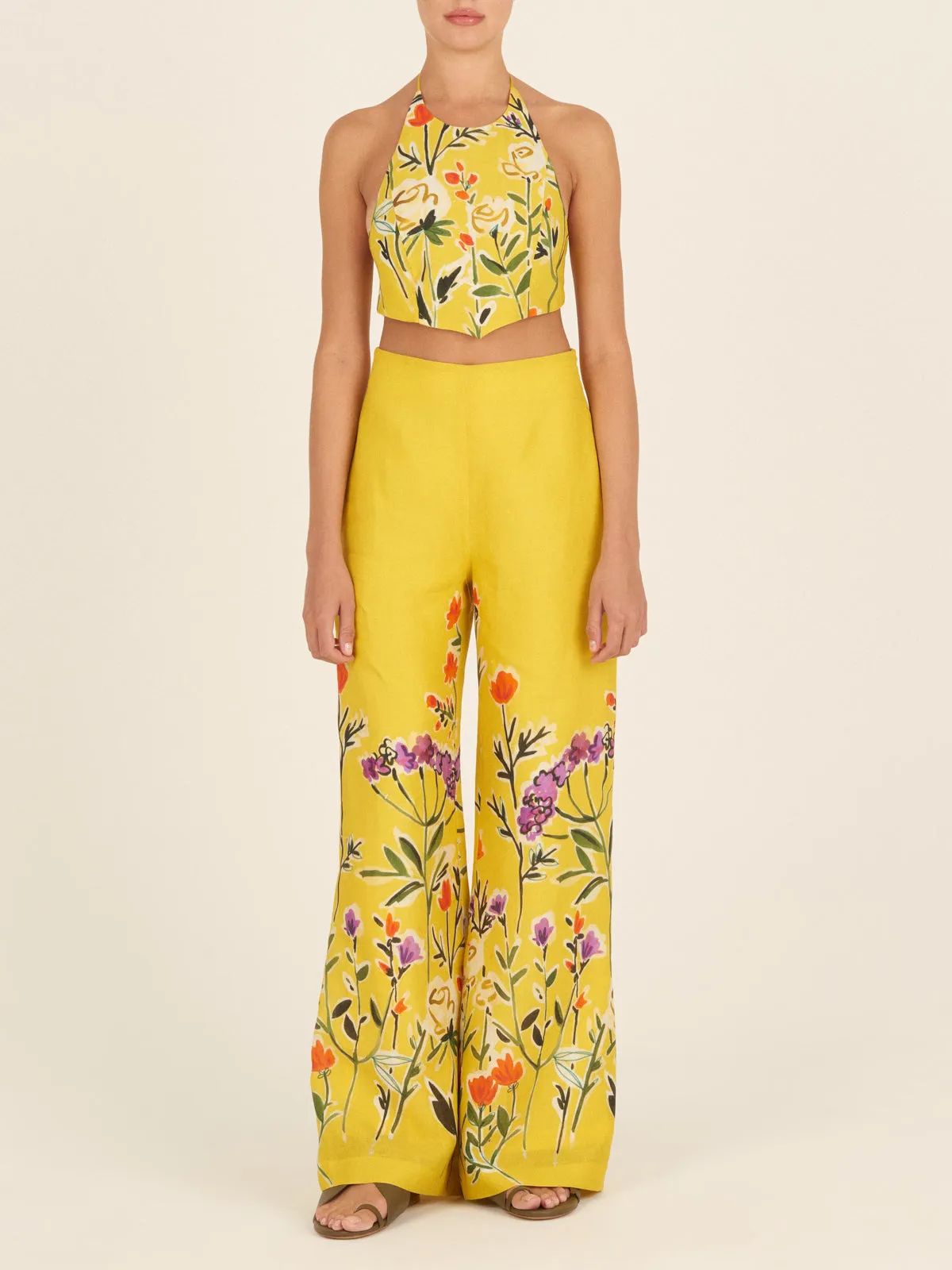 Bruna Top Golden Wallflowers