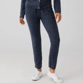 Brushed Boucle Pull on Jogger | Indigo