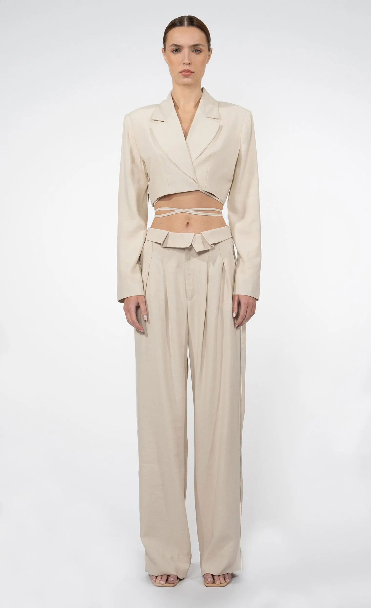 Cade Crop Jacket - Oat