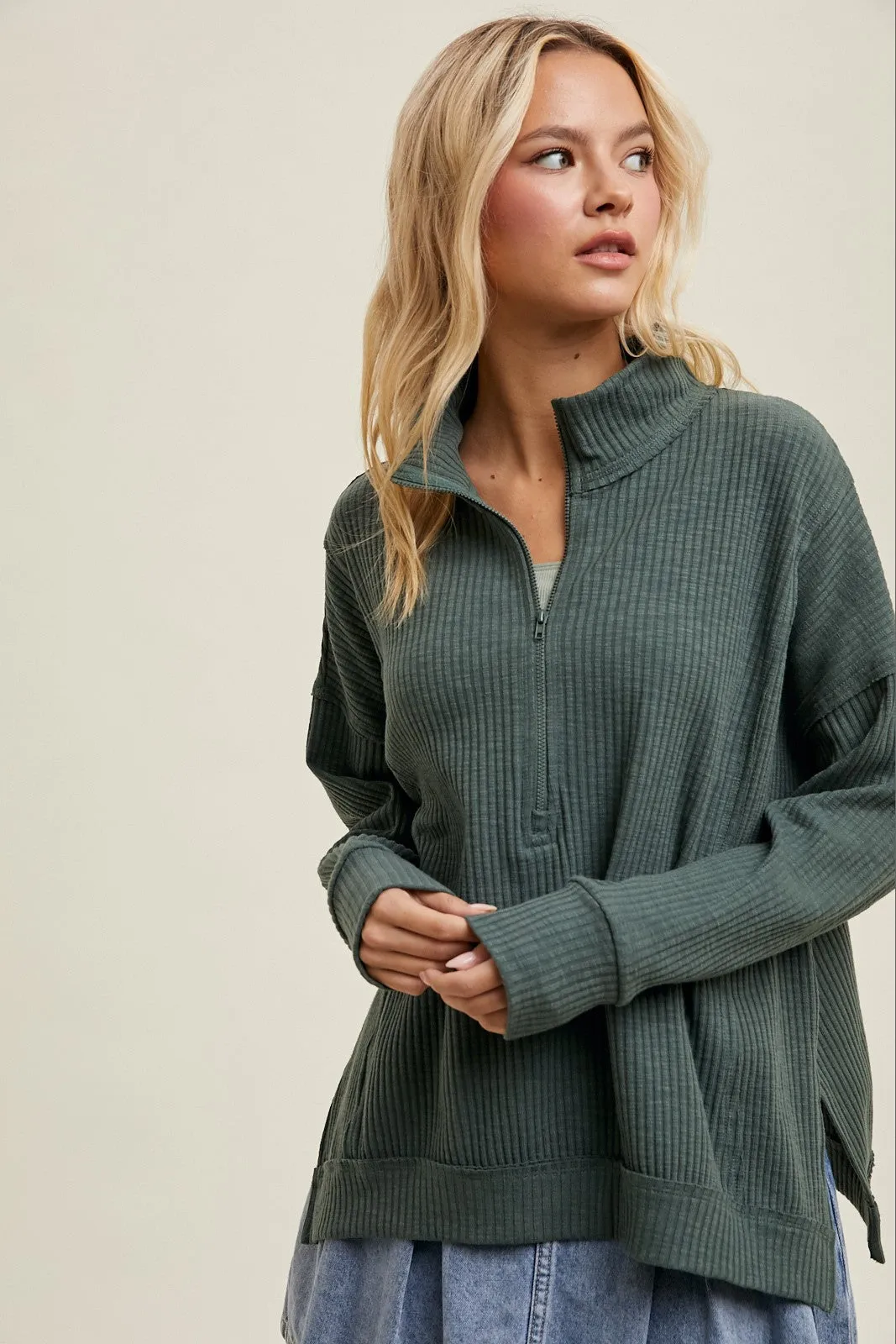 Caiti Half Zip Knit Pullover
