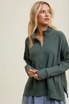 Caiti Half Zip Knit Pullover