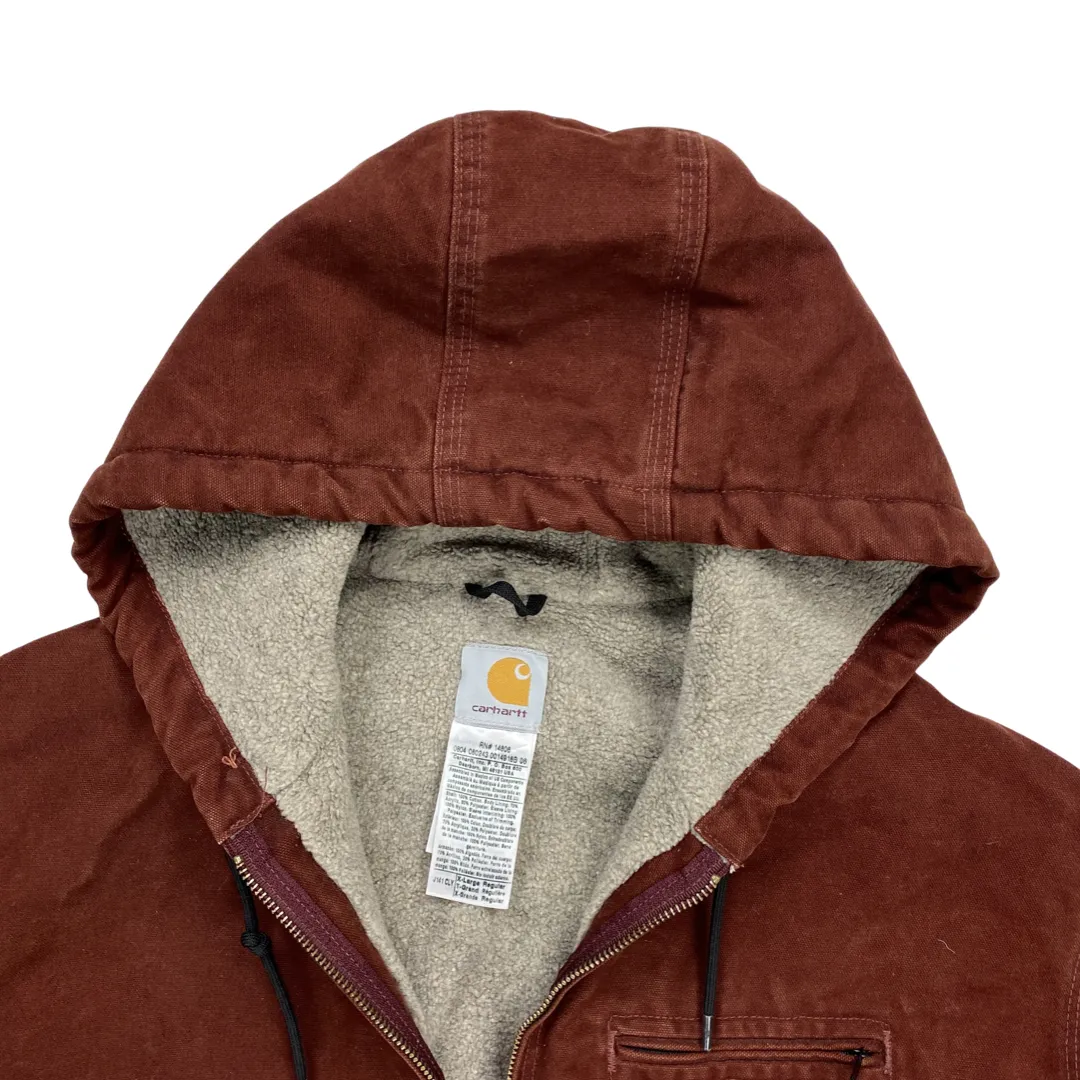 Carhartt Deep Red Active Fleece Lined Jacket
