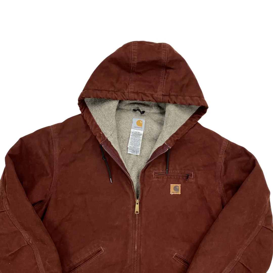 Carhartt Deep Red Active Fleece Lined Jacket