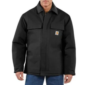 Carhartt Large Regular Black Arctic Quilt-Lined 12 Ounce Cotton Duck Traditional Coat
