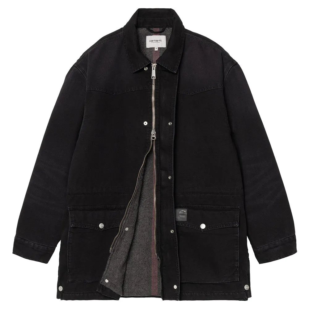 CARHARTT WIP OG SANTA FE JACKET // BLACK/BLACK (STONE CANVAS)