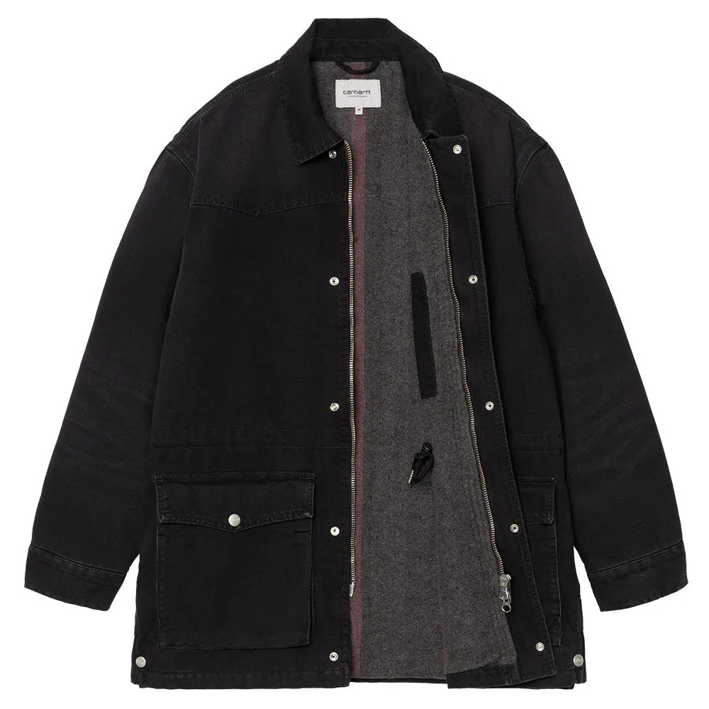 CARHARTT WIP OG SANTA FE JACKET // BLACK/BLACK (STONE CANVAS)