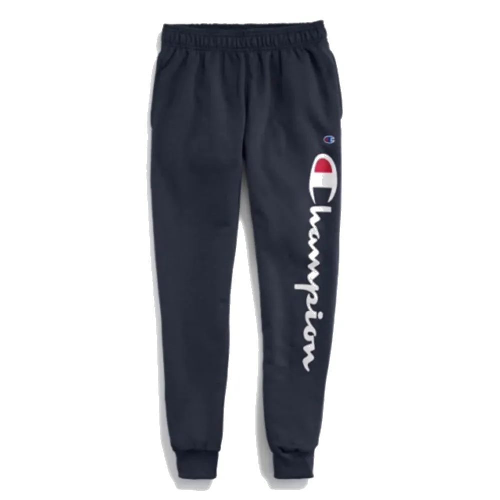 Champion Men's GP08H Script and C Logo Powerblend Athletic Gym Jogger Sweatpants