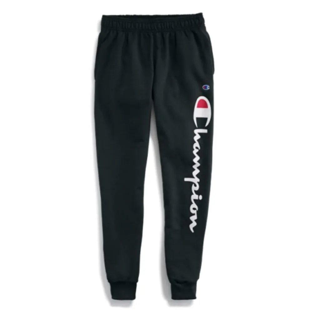 Champion Men's GP08H Script and C Logo Powerblend Athletic Gym Jogger Sweatpants