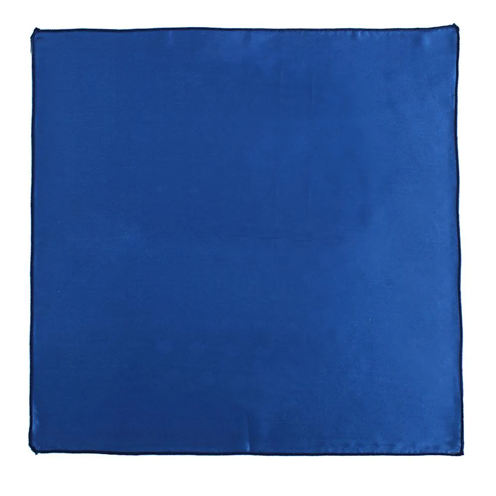 Chokore Peacock Blue Pocket Square - the Solids line