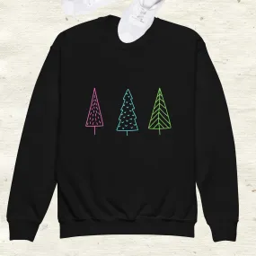 Christmas Trees Youth Crewneck Sweatshirt