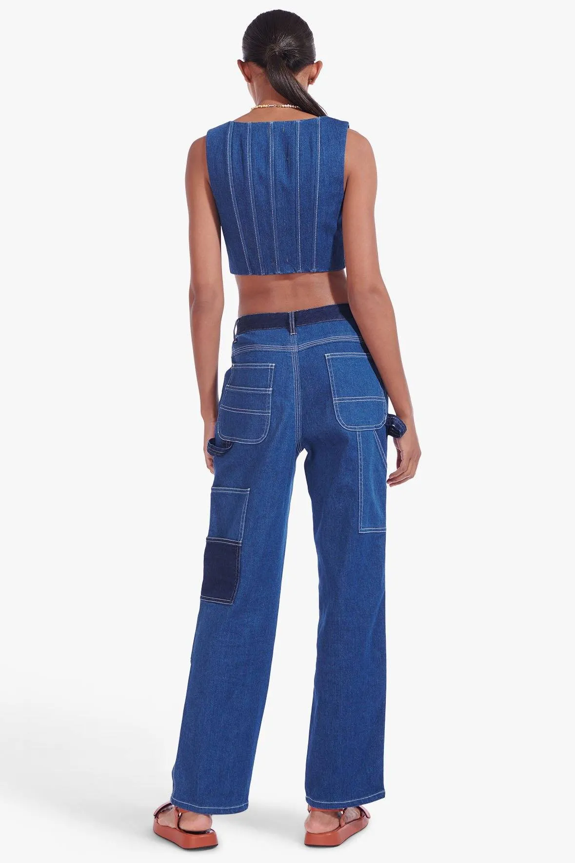 CINDY TOP | MEDIUM WASH