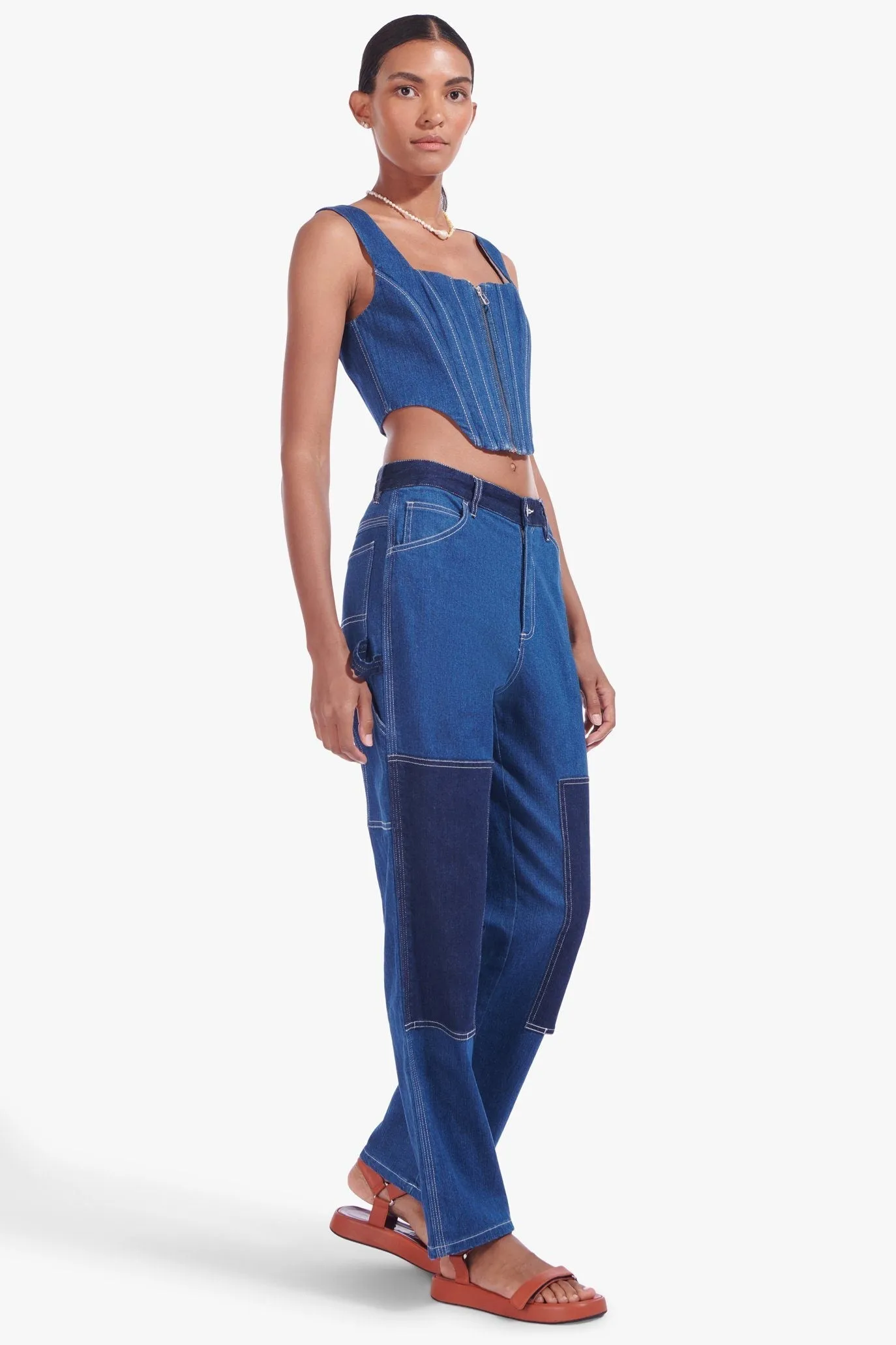 CINDY TOP | MEDIUM WASH