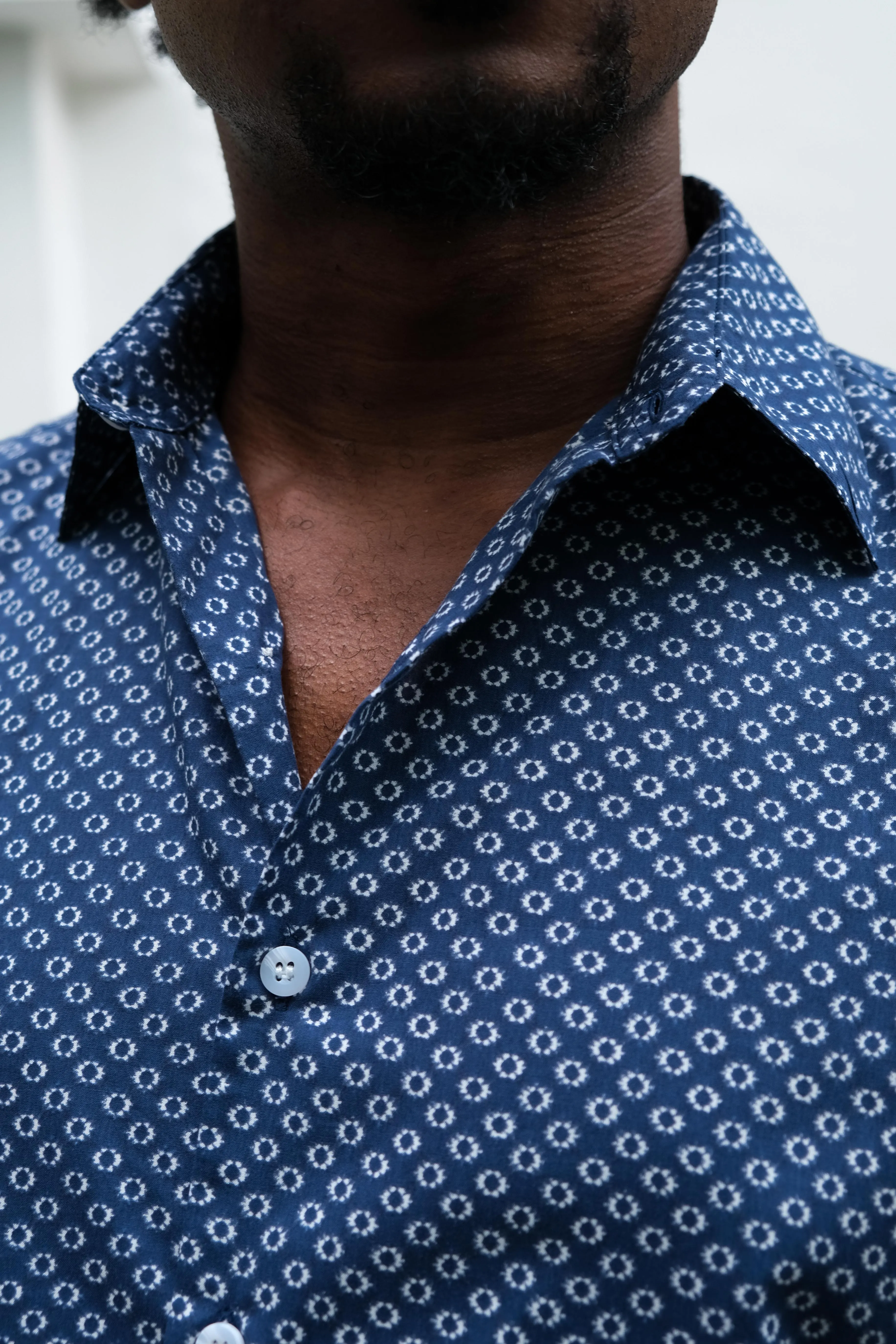 Cloud Burst Print Short Sleeve Shirt