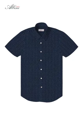 Cloud Burst Print Short Sleeve Shirt
