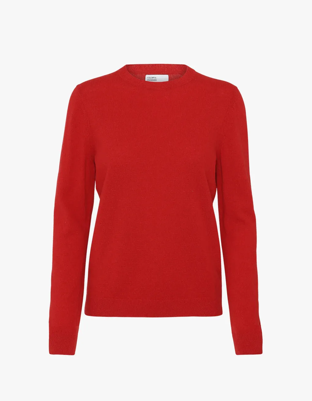 COLORFUL STANDARD | Women Light Merino Wool Crewneck | Scarlet Red