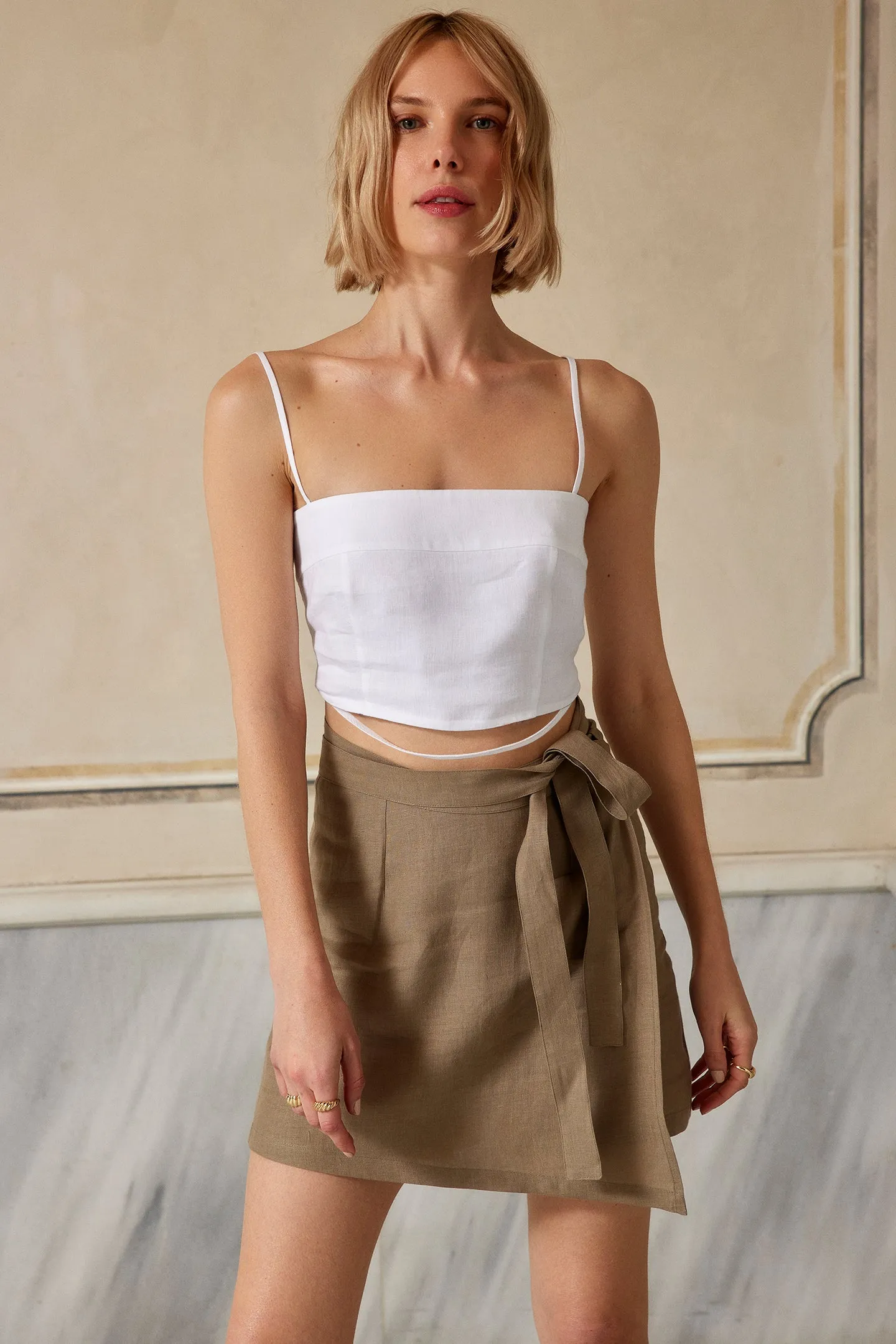 Come Rain or Shine Linen Blouse