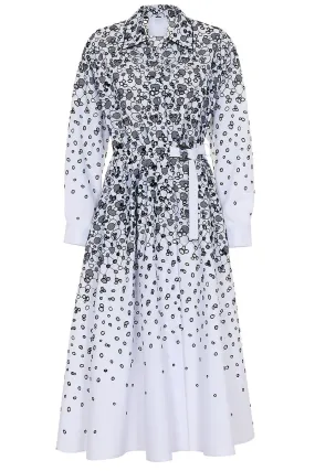 Cotton Eyelet Wrap Dress