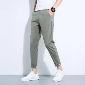 Cotton Slim Trousers
