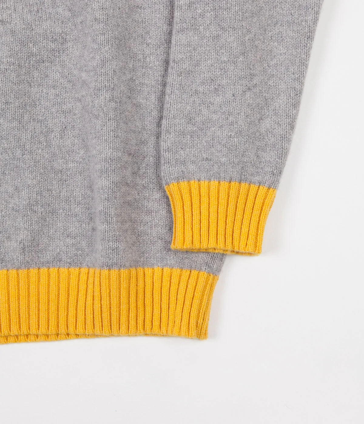 Country Of Origin Turtleneck Sweatshirt - Grey / Yellow