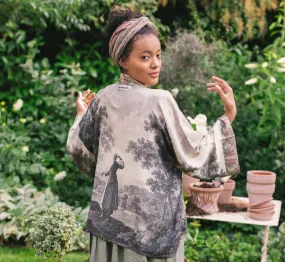 Cropped Bamboo Kimono Cardigan Short Still I Rise - Not included in Black Friday Sale