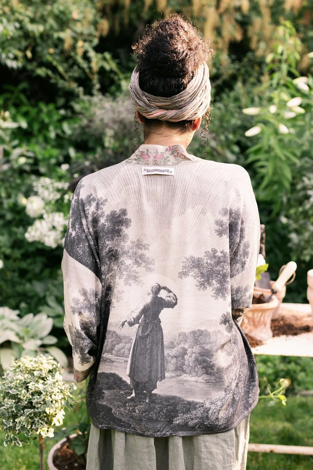 Cropped Bamboo Kimono Cardigan Short Still I Rise - Not included in Black Friday Sale
