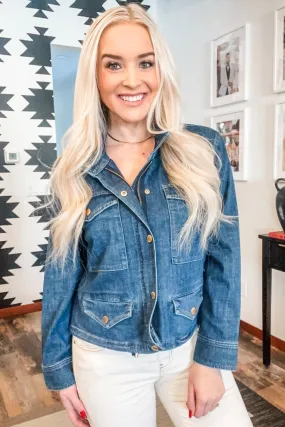 Cropped Cargo Jacket