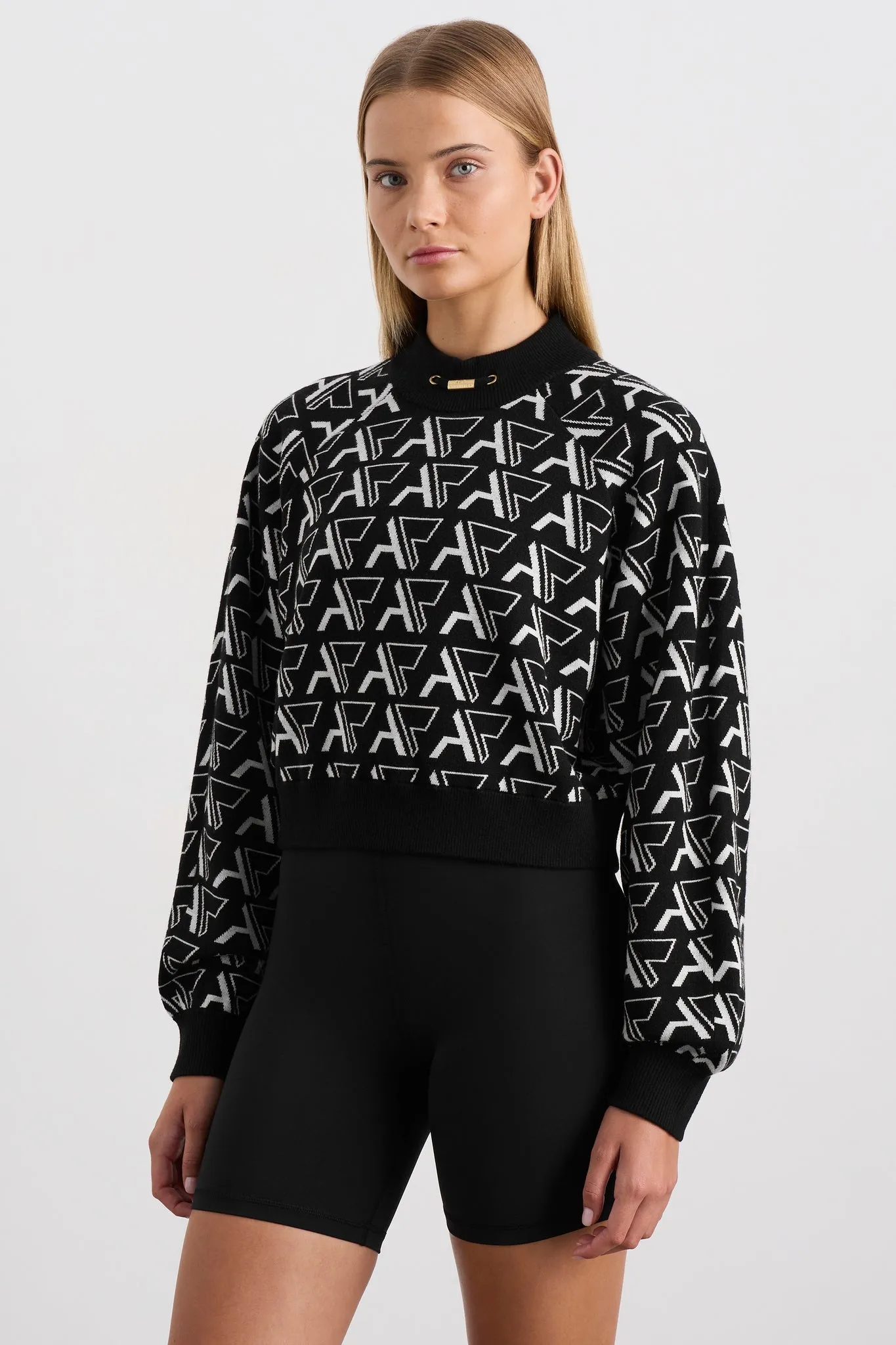Cropped Monogram Sweater 408