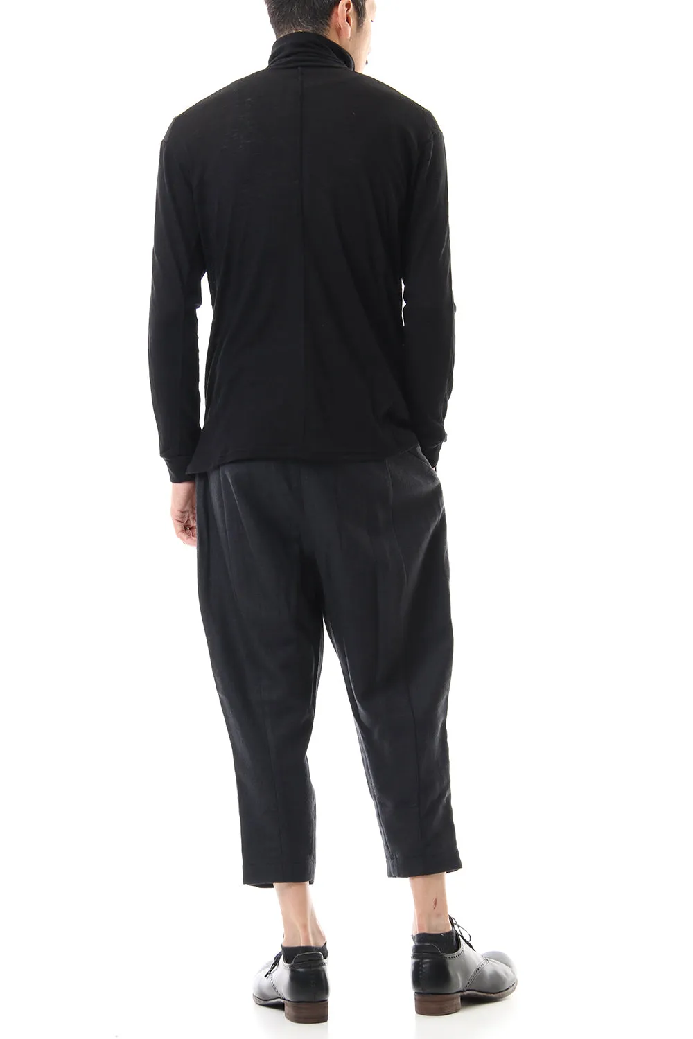 Cropped pants virgin wool / silk