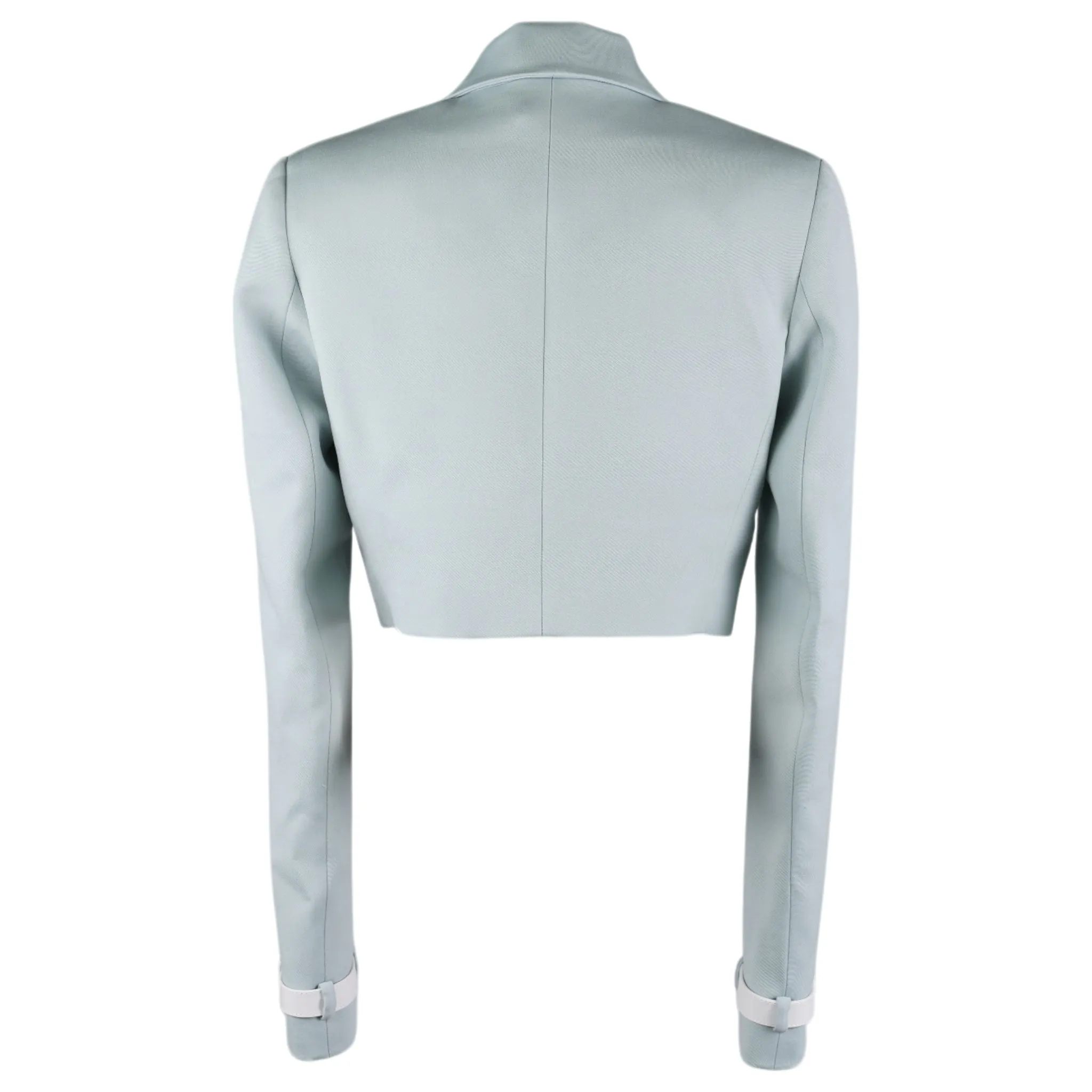 CROPPED TAILORED JACKET / GREEN