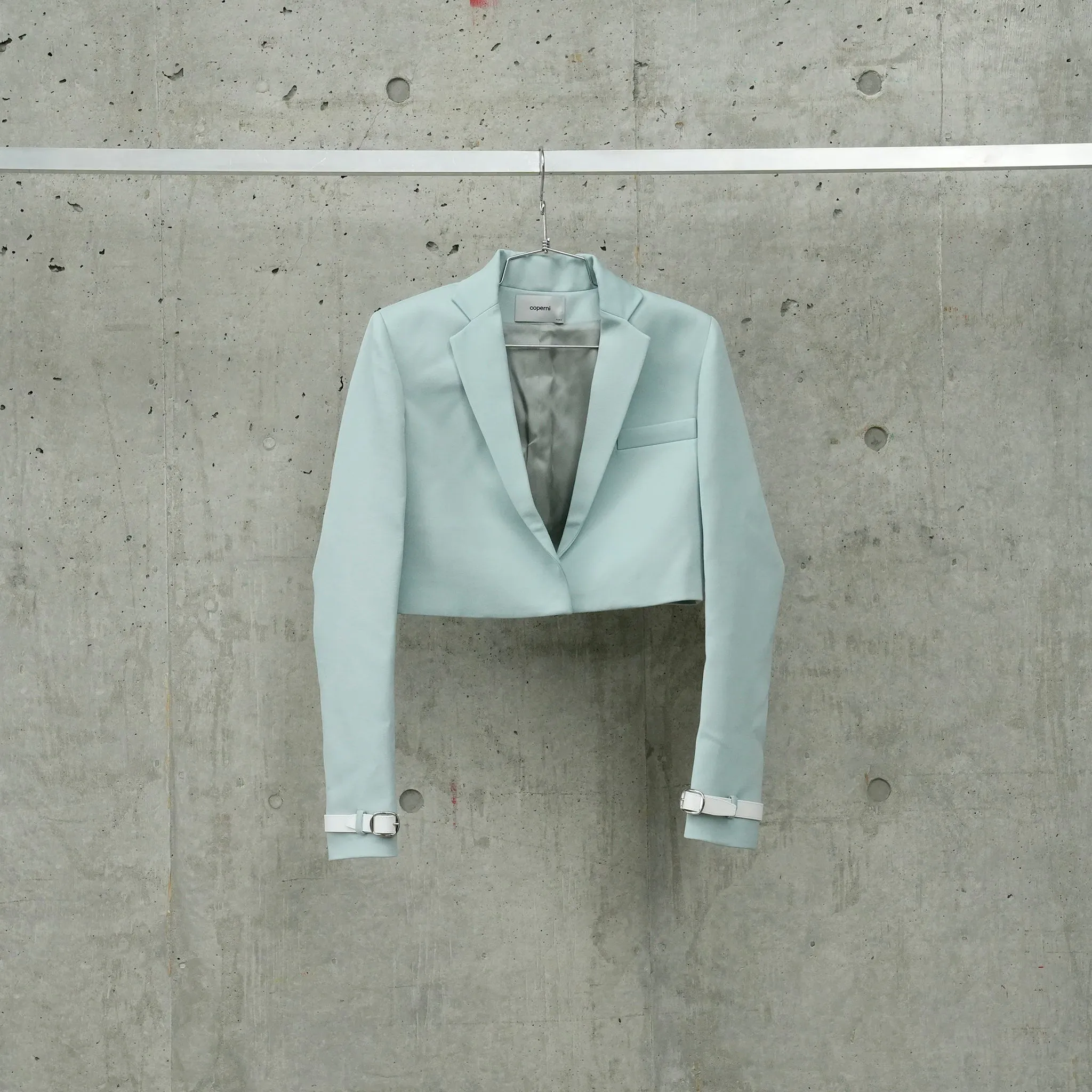 CROPPED TAILORED JACKET / GREEN