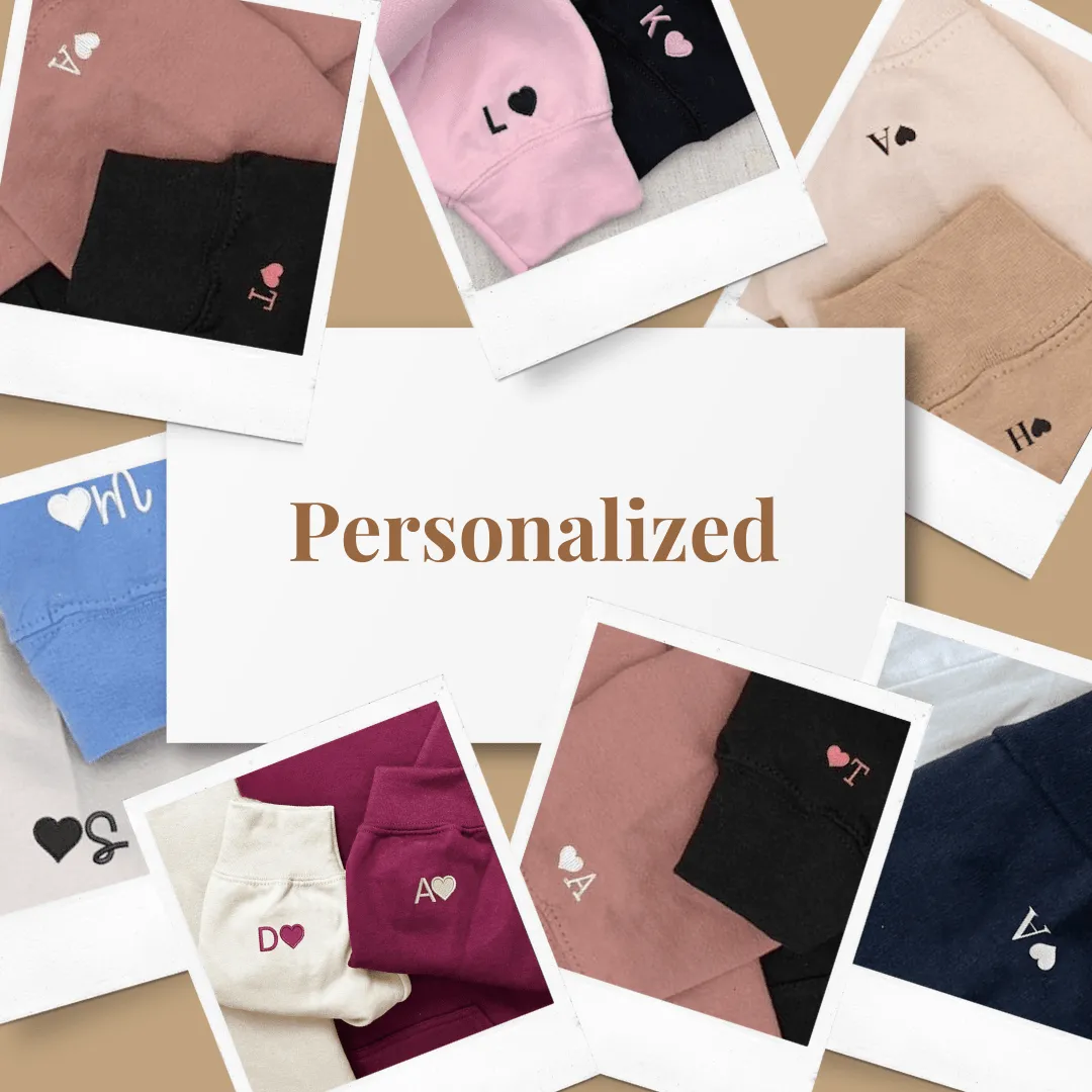 Custom Embroidered Baby Stitch x Angel Couple Hoodies | Matching Sweatshirts For Couples
