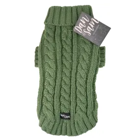 Dan & Sam - Knitted Sweater (Olive Green) - 45cm