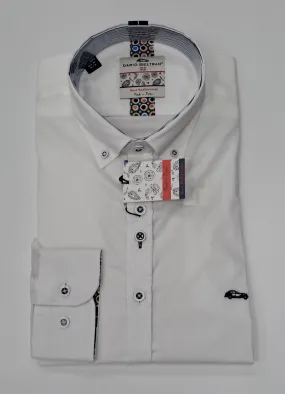 Dario Beltran Xiabre Regular Fit Long Sleeve Shirt 2160 - White