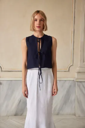 Deep Down Inside Linen Blouse