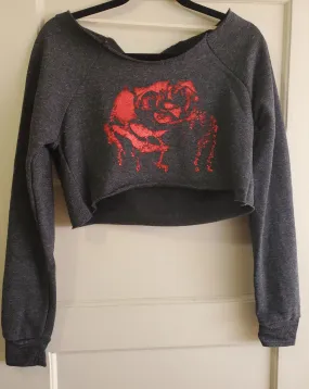Dripping Rose Long Sleeve Sweatshirt Top