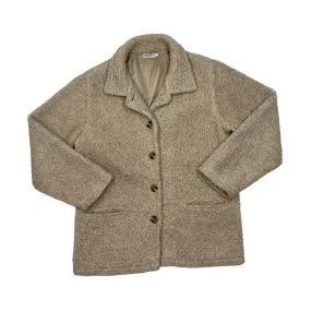 Early 00‘s DAMART Classic Teddy Bear Sherpa Fleece Button Jacket