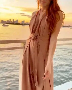 Elegant Multi-way Wrap Dress