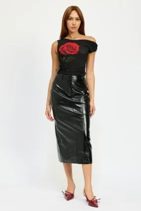 Emory Park FITTED PENCIL SKIRT WITH SLIT